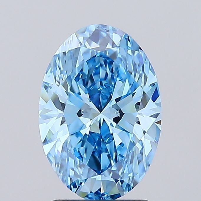IGI Oval 2.09ct Fancy Vivid Blue VVS2 - Loose Lab Diamond: IGI Oval 2.09ct Fancy Vivid Blue VVS2 - Loose Lab Diamond Item Specifics: Source: This Is A Real Diamond Grown In A Lab Not Mined. Carat: 2.09 Cut: - Color: Fancy Vivid Blue Clarity: VVS2 Polish: EX S