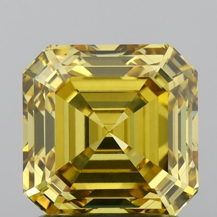 IGI Asscher 1.66ct Fancy Intense Yellow VVS2 - Loose Lab Diamond: IGI Asscher 1.66ct Fancy Intense Yellow VVS2 - Loose Lab Diamond Item Specifics: Source: This Is A Real Diamond Grown In A Lab Not Mined. Carat: 1.66 Cut: - Color: Fancy Intense Yellow Clarity: VVS2 P