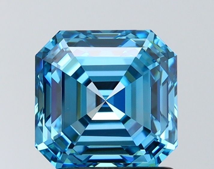 IGI Asscher 2.09ct Fancy Vivid Blue VVS2 - Loose Lab Diamond: IGI Asscher 2.09ct Fancy Vivid Blue VVS2 - Loose Lab Diamond Item Specifics: Source: This Is A Real Diamond Grown In A Lab Not Mined. Carat: 2.09 Cut: - Color: Fancy Vivid Blue Clarity: VVS2 Polish: E