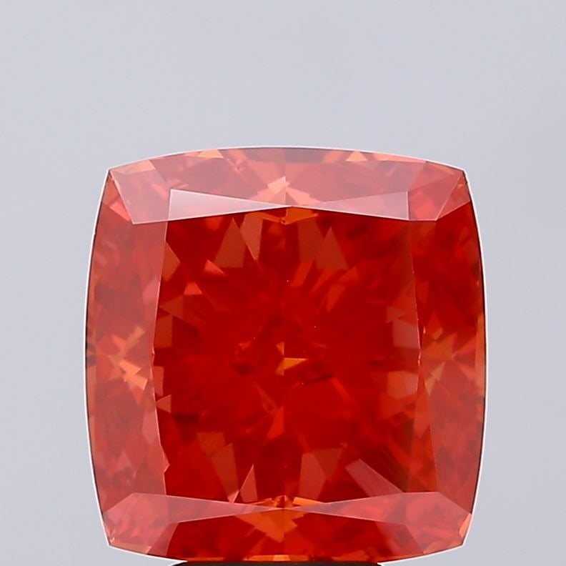 IGI Cushion Modified 7.0ct Fancy Vivid Red VVS2 - Loose Lab Diamond (1 of 1)