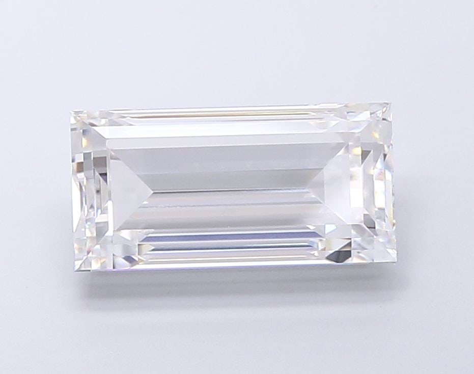 IGI Baguette 6.03ct E VVS2 - Loose Lab Diamond: IGI Baguette 6.03ct E VVS2 - Loose Lab Diamond Item Specifics: Source: This Is A Real Diamond Grown In A Lab Not Mined. Carat: 6.03 Cut: - Color: E Clarity: VVS2 Polish: EX Symmetry: EX Measurements: 