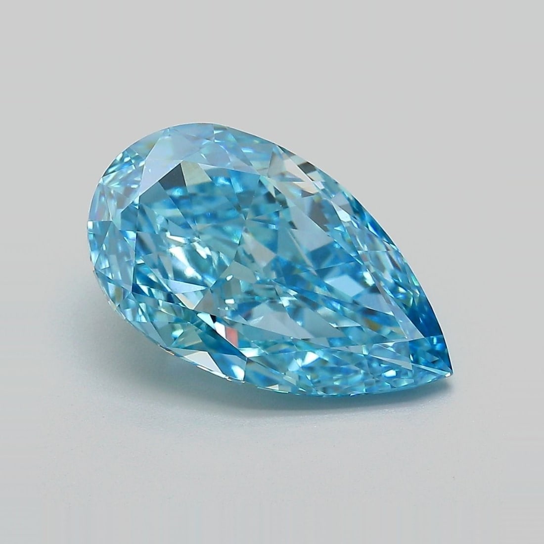 IGI Pear 5.14ct Fancy Vivid Blue VVS2 - Loose Lab Diamond: IGI Pear 5.14ct Fancy Vivid Blue VVS2 - Loose Lab Diamond Item Specifics: Source: This Is A Real Diamond Grown In A Lab Not Mined. Carat: 5.14 Cut: - Color: Fancy Vivid Blue Clarity: VVS2 Polish: EX S