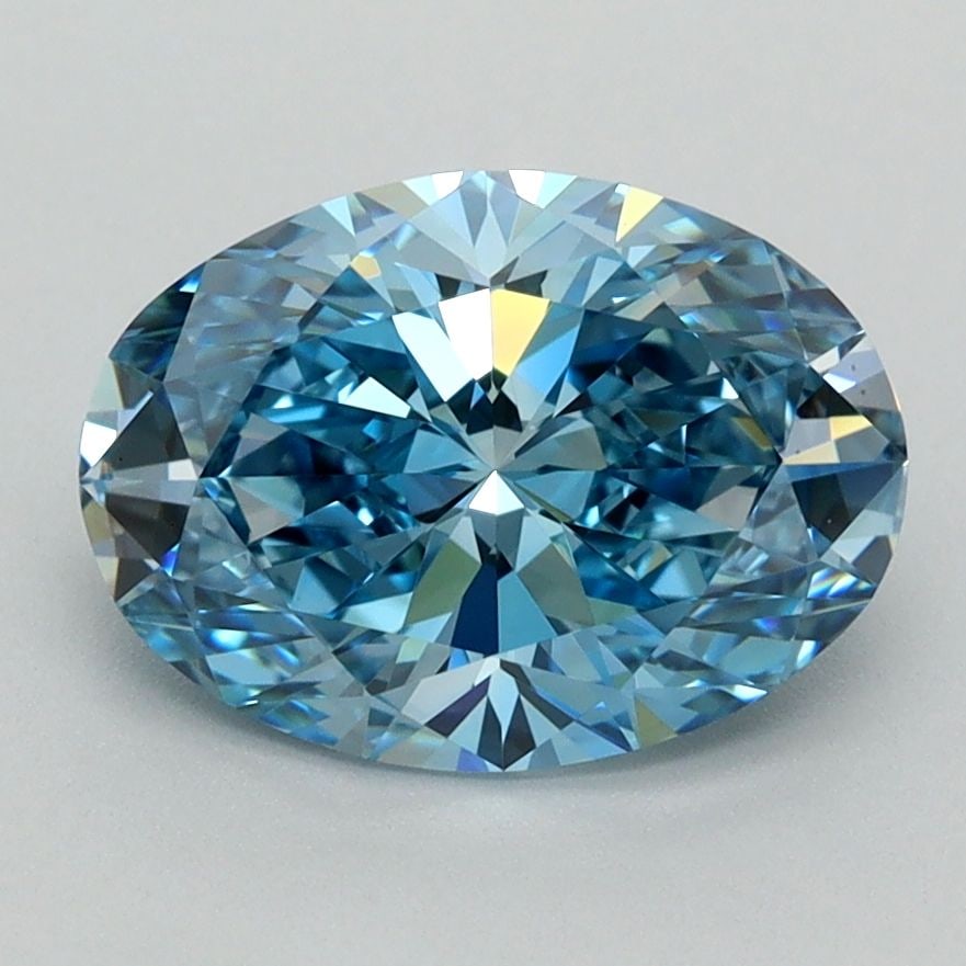 IGI Oval 2.15ct Fancy Vivid Blue VVS1 - Loose Lab Diamond: IGI Oval 2.15ct Fancy Vivid Blue VVS1 - Loose Lab Diamond Item Specifics: Source: This Is A Real Diamond Grown In A Lab Not Mined. Carat: 2.15 Cut: - Color: Fancy Vivid Blue Clarity: VVS1 Polish: EX S