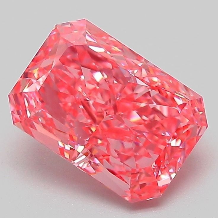 IGI Radiant 2.08ct Fancy Vivid Pink VVS2 - Loose Lab Diamond: IGI Radiant 2.08ct Fancy Vivid Pink VVS2 - Loose Lab Diamond Item Specifics: Source: This Is A Real Diamond Grown In A Lab Not Mined. Carat: 2.08 Cut: - Color: Fancy Vivid Pink Clarity: VVS2 Polish: E