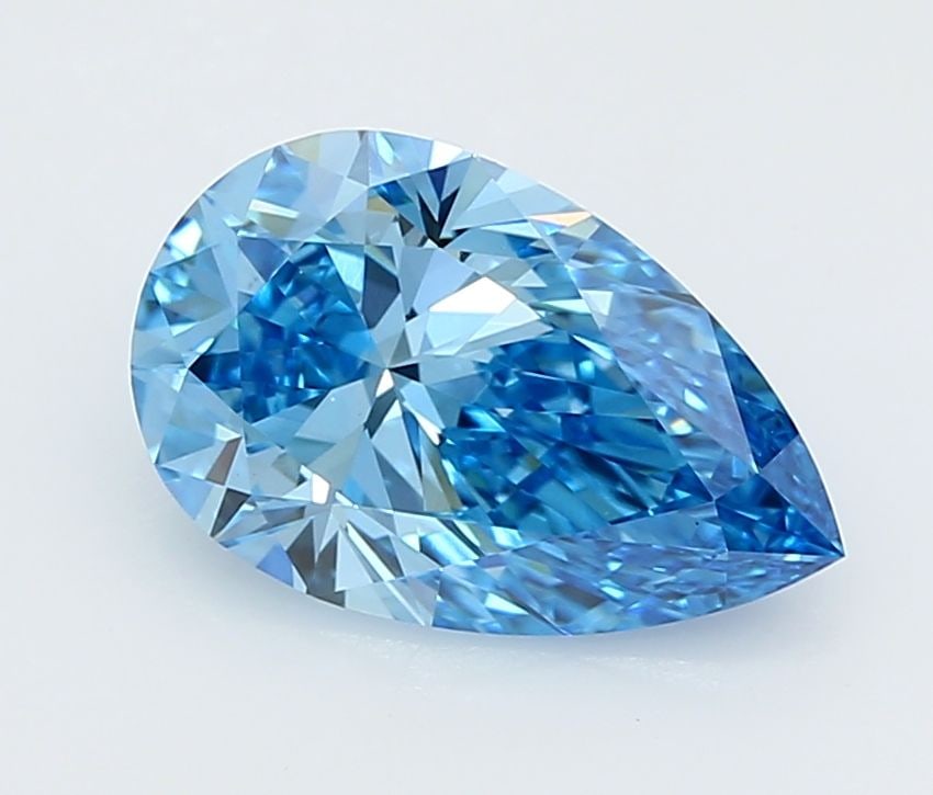 IGI Pear 3.01ct Fancy Vivid Blue VVS2 - Loose Lab Diamond: IGI Pear 3.01ct Fancy Vivid Blue VVS2 - Loose Lab Diamond Item Specifics: Source: This Is A Real Diamond Grown In A Lab Not Mined. Carat: 3.01 Cut: - Color: Fancy Vivid Blue Clarity: VVS2 Polish: EX S