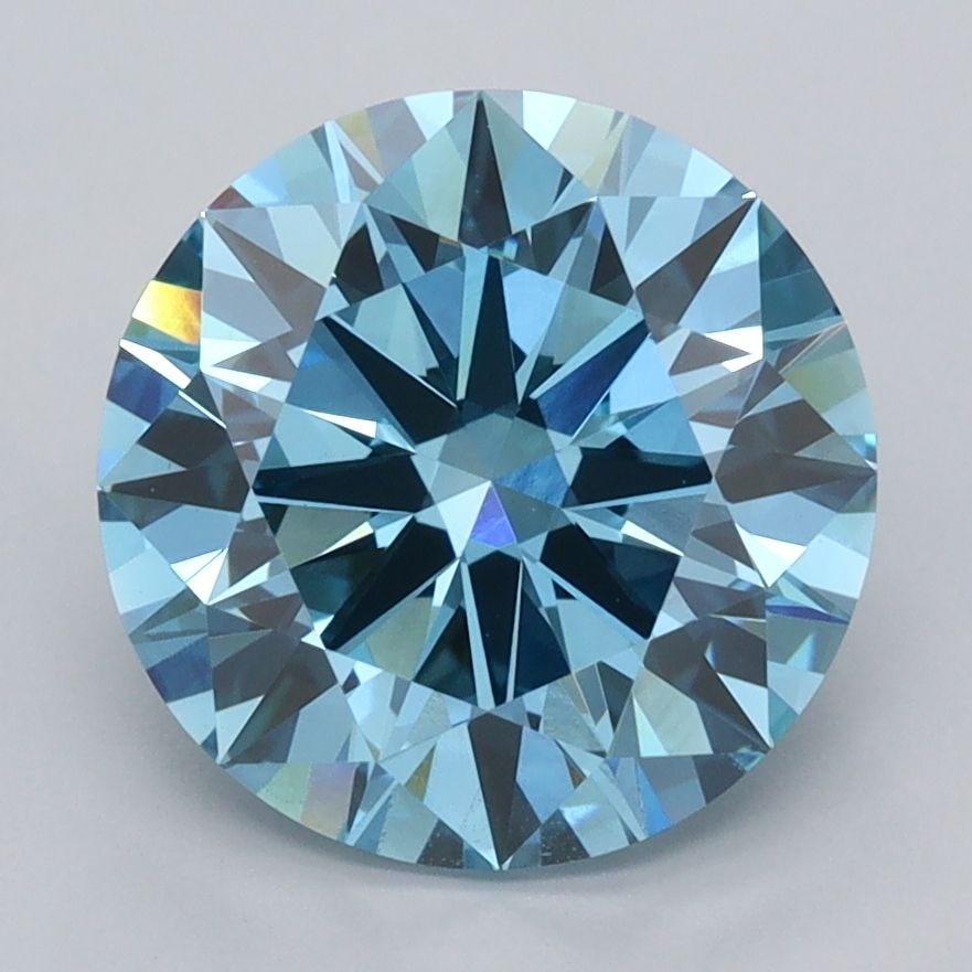IGI Round 3.46ct Fancy Vivid Blue VVS2 - Ideal Loose Lab Diamond: IGI Round 3.46ct Fancy Vivid Blue VVS2 - Ideal Loose Lab Diamond Item Specifics: Source: This Is A Real Diamond Grown In A Lab Not Mined. Carat: 3.46 Cut: ID Color: Fancy Vivid Blue Clarity: VVS2 Poli