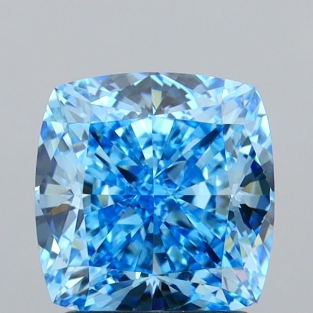 IGI Cushion Modified 2.08ct Fancy Vivid Blue VVS2 - Loose Lab Diamond: IGI Cushion Modified 2.08ct Fancy Vivid Blue VVS2 - Loose Lab Diamond Item Specifics: Source: This Is A Real Diamond Grown In A Lab Not Mined. Carat: 2.08 Cut: - Color: Fancy Vivid Blue Clarity: VVS2 