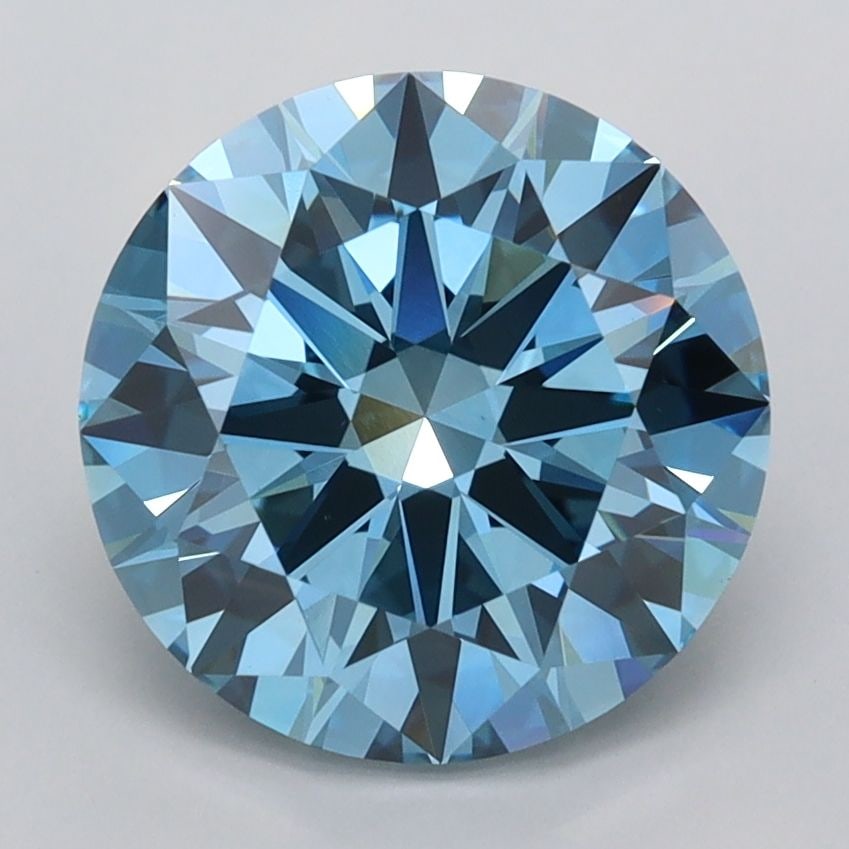 IGI Round 3.03ct Fancy Vivid Blue VVS2 - Ideal Loose Lab Diamond: IGI Round 3.03ct Fancy Vivid Blue VVS2 - Ideal Loose Lab Diamond Item Specifics: Source: This Is A Real Diamond Grown In A Lab Not Mined. Carat: 3.03 Cut: ID Color: Fancy Vivid Blue Clarity: VVS2 Poli