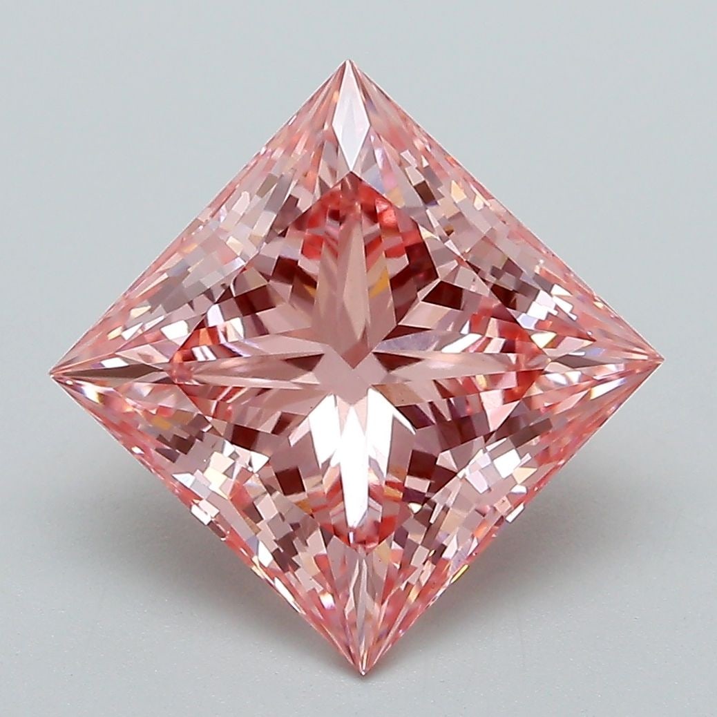 IGI Princess 4.1ct Fancy Vivid Pink VVS2 - Loose Lab Diamond: IGI Princess 4.1ct Fancy Vivid Pink VVS2 - Loose Lab Diamond Item Specifics: Source: This Is A Real Diamond Grown In A Lab Not Mined. Carat: 4.1 Cut: - Color: Fancy Vivid Pink Clarity: VVS2 Polish: EX
