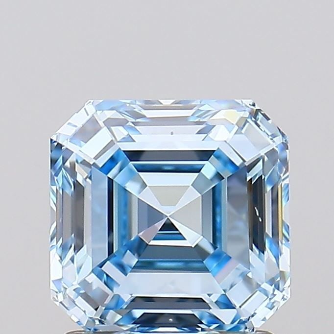 IGI Asscher 1.5ct Fancy Intense Blue VVS2 - Loose Lab Diamond: IGI Asscher 1.5ct Fancy Intense Blue VVS2 - Loose Lab Diamond Item Specifics: Source: This Is A Real Diamond Grown In A Lab Not Mined. Carat: 1.5 Cut: - Color: Fancy Intense Blue Clarity: VVS2 Polish: