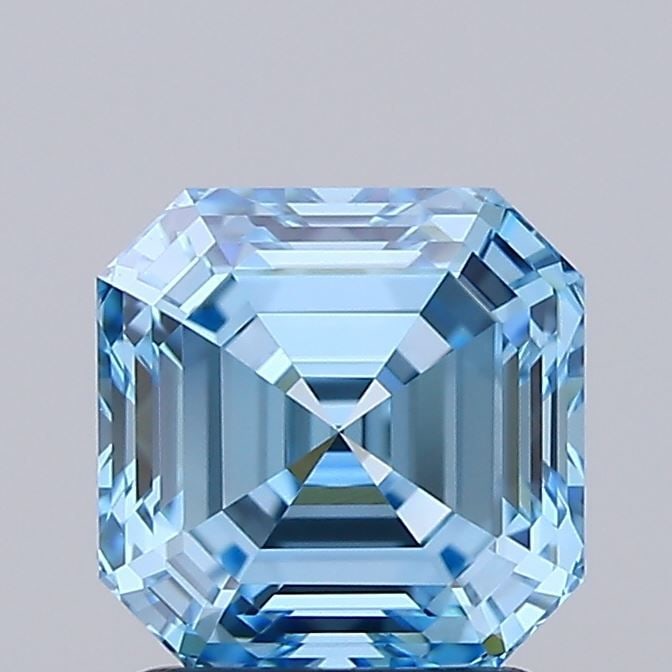 IGI Asscher 1.63ct Fancy Vivid Blue VVS2 - Loose Lab Diamond: IGI Asscher 1.63ct Fancy Vivid Blue VVS2 - Loose Lab Diamond Item Specifics: Source: This Is A Real Diamond Grown In A Lab Not Mined. Carat: 1.63 Cut: - Color: Fancy Vivid Blue Clarity: VVS2 Polish: E