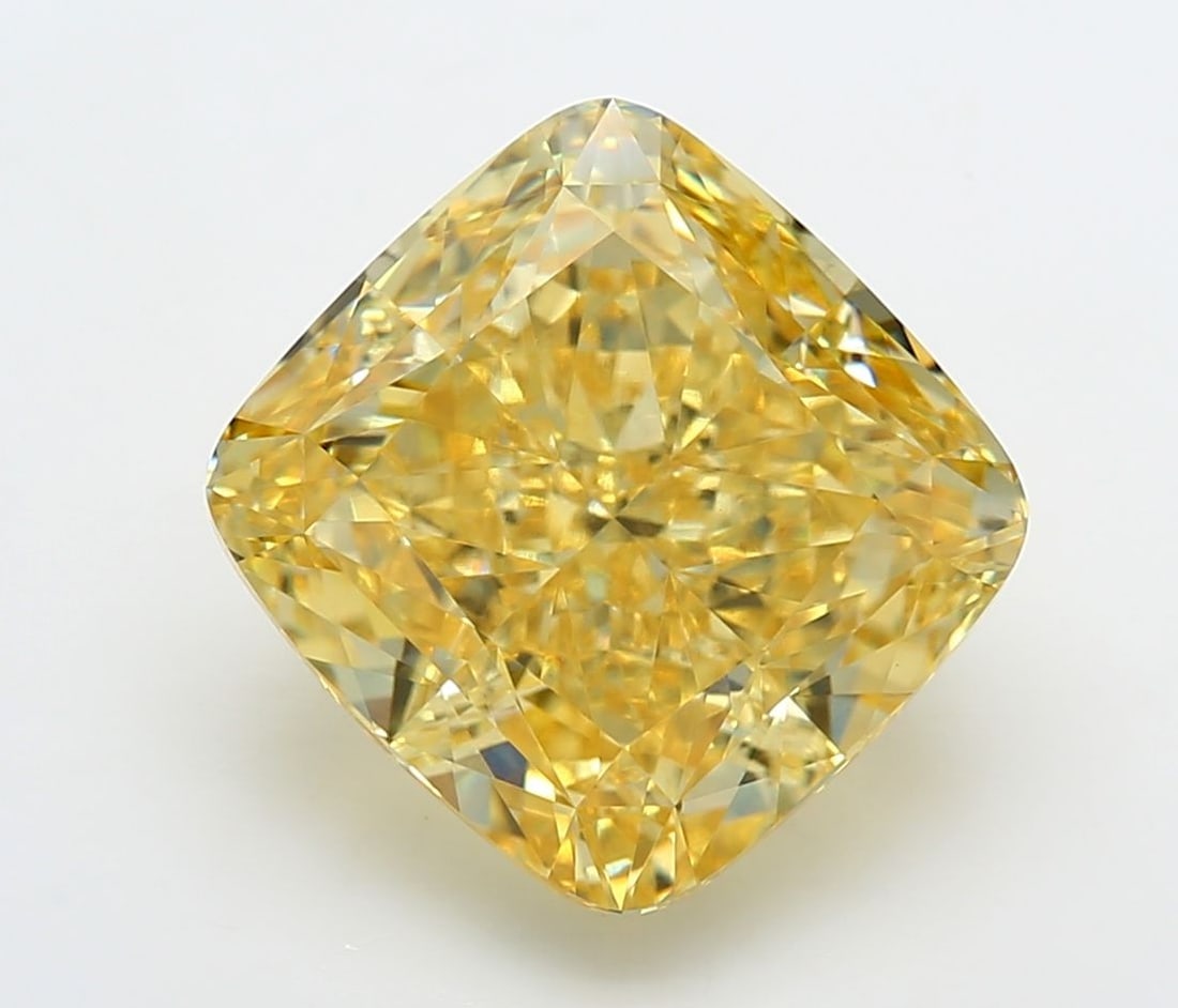 IGI Cushion Modified 7.31ct Fancy Vivid Yellow VVS2 - Loose Lab Diamond: IGI Cushion Modified 7.31ct Fancy Vivid Yellow VVS2 - Loose Lab Diamond Item Specifics: Source: This Is A Real Diamond Grown In A Lab Not Mined. Carat: 7.31 Cut: - Color: Fancy Vivid Yellow Clarity: V