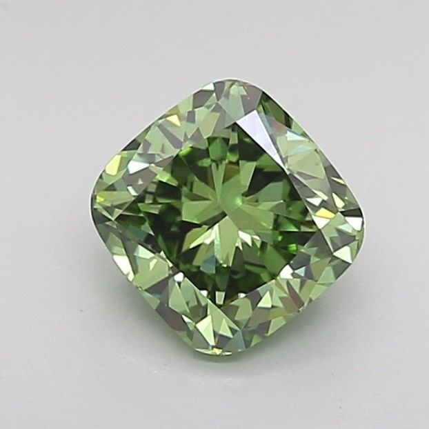 IGI Cushion Modified 1.04ct Fancy Vivid Green VVS2 - Loose Lab Diamond: IGI Cushion Modified 1.04ct Fancy Vivid Green VVS2 - Loose Lab Diamond Item Specifics: Source: This Is A Real Diamond Grown In A Lab Not Mined. Carat: 1.04 Cut: - Color: Fancy Vivid Green Clarity: VVS