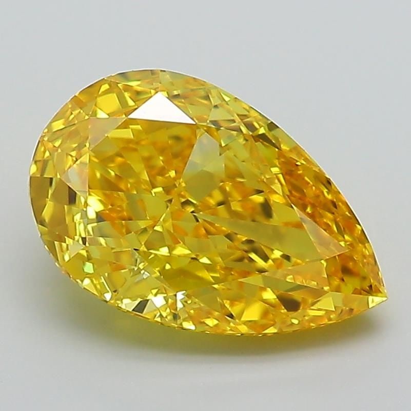 IGI Pear 2.27ct Fancy Vivid Yellow VVS1 - Loose Lab Diamond: IGI Pear 2.27ct Fancy Vivid Yellow VVS1 - Loose Lab Diamond Item Specifics: Source: This Is A Real Diamond Grown In A Lab Not Mined. Carat: 2.27 Cut: - Color: Fancy Vivid Yellow Clarity: VVS1 Polish: 