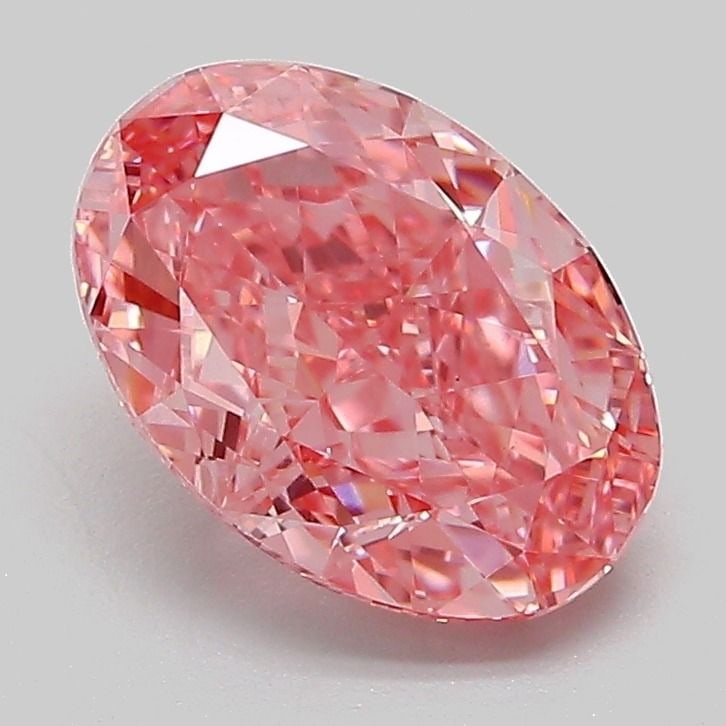 IGI Oval 2.1ct Fancy Vivid Pink VVS2 - Loose Lab Diamond: IGI Oval 2.1ct Fancy Vivid Pink VVS2 - Loose Lab Diamond Item Specifics: Source: This Is A Real Diamond Grown In A Lab Not Mined. Carat: 2.1 Cut: - Color: Fancy Vivid Pink Clarity: VVS2 Polish: EX Sym