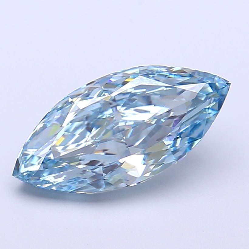 IGI Marquise 2.5ct Fancy Vivid Blue VVS2 - Loose Lab Diamond: IGI Marquise 2.5ct Fancy Vivid Blue VVS2 - Loose Lab Diamond Item Specifics: Source: This Is A Real Diamond Grown In A Lab Not Mined. Carat: 2.5 Cut: - Color: Fancy Vivid Blue Clarity: VVS2 Polish: