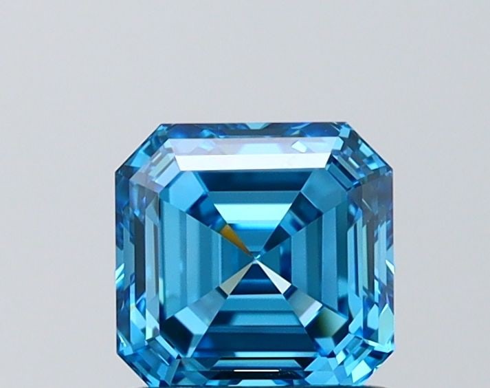 IGI Asscher 1.26ct Fancy Vivid Blue VVS2 - Loose Lab Diamond: IGI Asscher 1.26ct Fancy Vivid Blue VVS2 - Loose Lab Diamond Item Specifics: Source: This Is A Real Diamond Grown In A Lab Not Mined. Carat: 1.26 Cut: - Color: Fancy Vivid Blue Clarity: VVS2 Polish: E