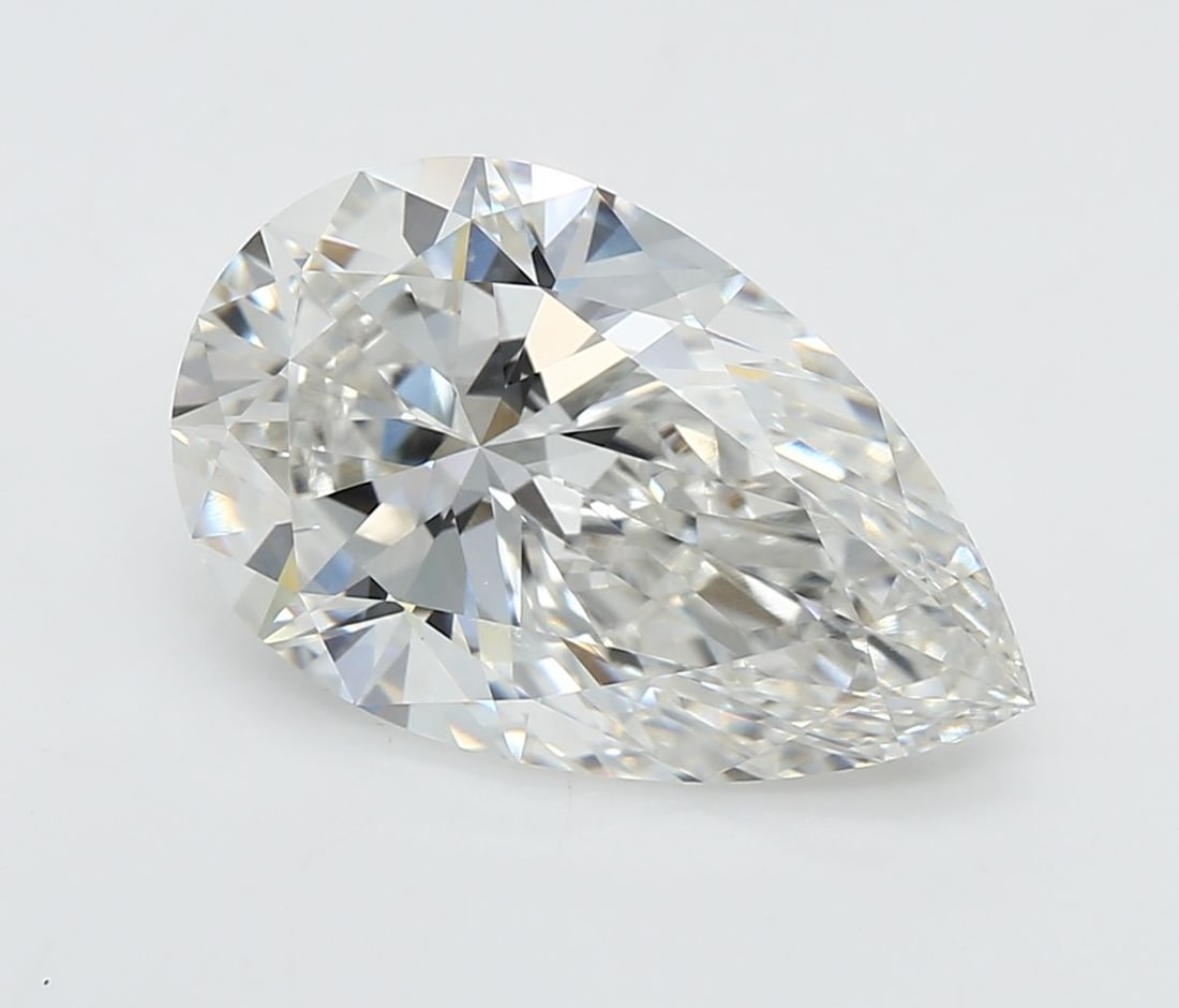 GIA Pear 4.53ct G VVS2 - Loose Lab Diamond: GIA Pear 4.53ct G VVS2 - Loose Lab Diamond Item Specifics: Source: This Is A Real Diamond Grown In A Lab Not Mined. Carat: 4.53 Cut: - Color: G Clarity: VVS2 Polish: EX Symmetry: EX Measurements: 14.8
