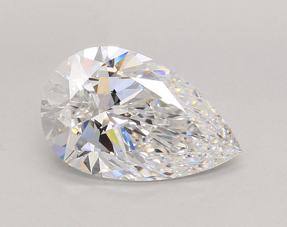 IGI Pear 5.06ct E VVS2 - Loose Lab Diamond: IGI Pear 5.06ct E VVS2 - Loose Lab Diamond Item Specifics: Source: This Is A Real Diamond Grown In A Lab Not Mined. Carat: 5.06 Cut: - Color: E Clarity: VVS2 Polish: EX Symmetry: EX Measurements: