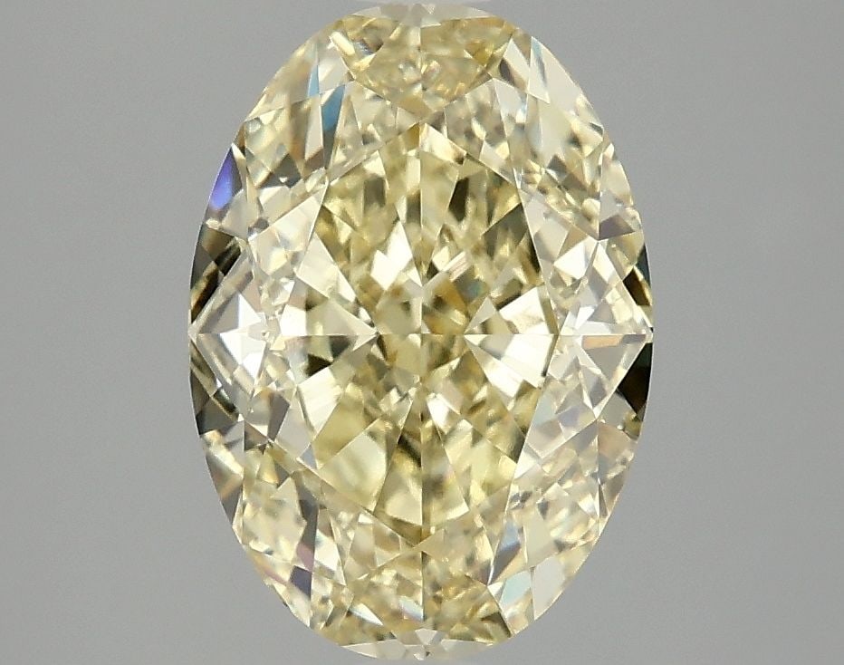 IGI Oval 3.08ct Fancy Intense Yellow VVS2 - Loose Lab Diamond (1 of 1)