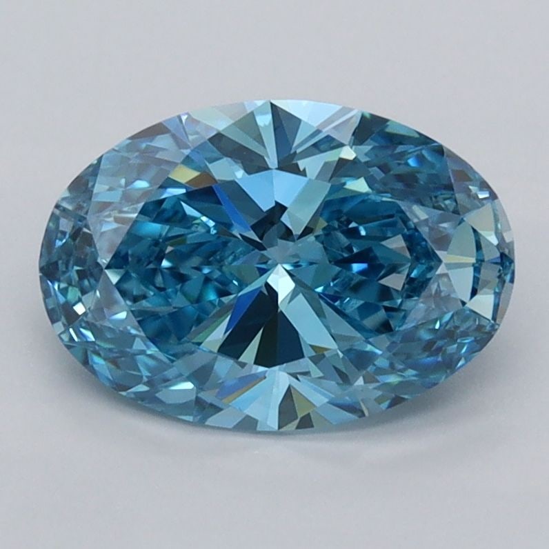 IGI Oval 1.53ct Fancy Vivid Blue VVS2 - Loose Lab Diamond: IGI Oval 1.53ct Fancy Vivid Blue VVS2 - Loose Lab Diamond Item Specifics: Source: This Is A Real Diamond Grown In A Lab Not Mined. Carat: 1.53 Cut: - Color: Fancy Vivid Blue Clarity: VVS2 Polish: EX S