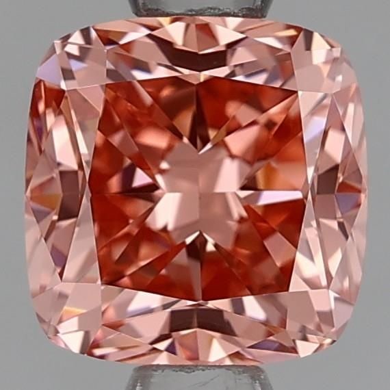 Cushion Modified 1.01ct Fancy Orangey Pink VVS1 - Loose Lab Diamond: Cushion Modified 1.01ct Fancy Orangey Pink VVS1 - Loose Lab Diamond Item Specifics: Source: This Is A Real Diamond Grown In A Lab Not Mined. Carat: 1.01 Cut: - Color: Fancy Orangey Pink Clarity: VVS1 