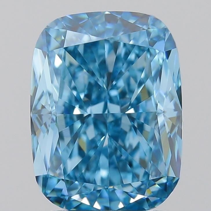 IGI Cushion Modified 2.5ct Fancy Vivid Blue VVS2 - Loose Lab Diamond: IGI Cushion Modified 2.5ct Fancy Vivid Blue VVS2 - Loose Lab Diamond Item Specifics: Source: This Is A Real Diamond Grown In A Lab Not Mined. Carat: 2.5 Cut: - Color: Fancy Vivid Blue Clarity: VVS2 Po