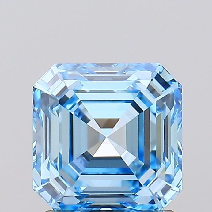IGI Asscher 1.59ct Fancy Vivid Blue VVS2 - Loose Lab Diamond: IGI Asscher 1.59ct Fancy Vivid Blue VVS2 - Loose Lab Diamond Item Specifics: Source: This Is A Real Diamond Grown In A Lab Not Mined. Carat: 1.59 Cut: - Color: Fancy Vivid Blue Clarity: VVS2 Polish: E