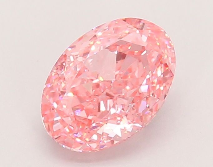 IGI Oval 1.3ct Fancy Vivid Pink VVS2 - Loose Lab Diamond: IGI Oval 1.3ct Fancy Vivid Pink VVS2 - Loose Lab Diamond Item Specifics: Source: This Is A Real Diamond Grown In A Lab Not Mined. Carat: 1.3 Cut: - Color: Fancy Vivid Pink Clarity: VVS2 Polish: EX Sym