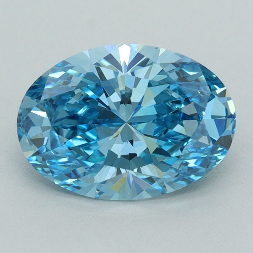 IGI Oval 2.06ct Fancy Vivid Blue VVS2 - Loose Lab Diamond: IGI Oval 2.06ct Fancy Vivid Blue VVS2 - Loose Lab Diamond Item Specifics: Source: This Is A Real Diamond Grown In A Lab Not Mined. Carat: 2.06 Cut: - Color: Fancy Vivid Blue Clarity: VVS2 Polish: EX