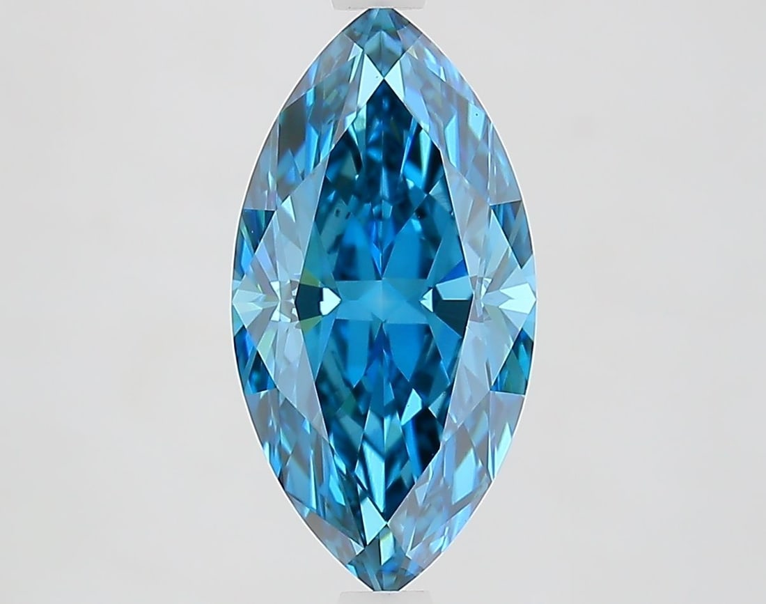 IGI Marquise 2.7ct Fancy Vivid Blue VVS2 - Loose Lab Diamond: IGI Marquise 2.7ct Fancy Vivid Blue VVS2 - Loose Lab Diamond Item Specifics: Source: This Is A Real Diamond Grown In A Lab Not Mined. Carat: 2.7 Cut: - Color: Fancy Vivid Blue Clarity: VVS2 Polish: EX