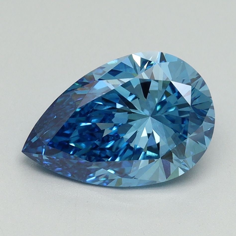 IGI Pear 2.09ct Fancy Vivid Blue VVS2 - Loose Lab Diamond: IGI Pear 2.09ct Fancy Vivid Blue VVS2 - Loose Lab Diamond Item Specifics: Source: This Is A Real Diamond Grown In A Lab Not Mined. Carat: 2.09 Cut: - Color: Fancy Vivid Blue Clarity: VVS2 Polish: EX S
