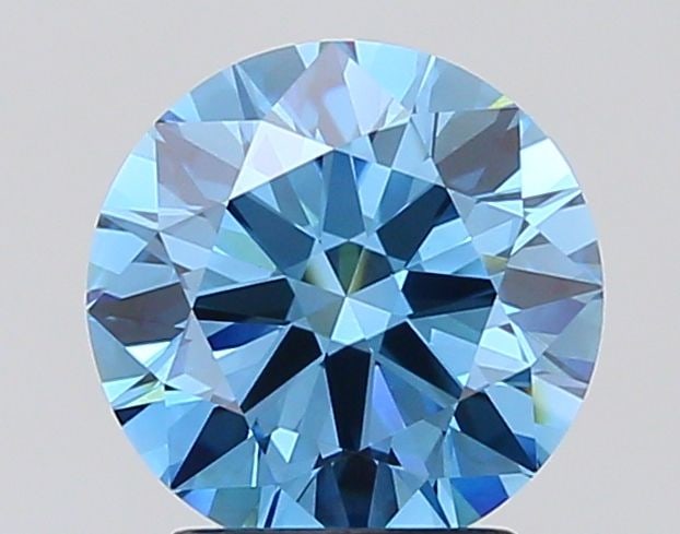 IGI Round 2.53ct Fancy Vivid Blue VVS2 - Ideal Loose Lab Diamond: IGI Round 2.53ct Fancy Vivid Blue VVS2 - Ideal Loose Lab Diamond Item Specifics: Source: This Is A Real Diamond Grown In A Lab Not Mined. Carat: 2.53 Cut: ID Color: Fancy Vivid Blue Clarity: VVS2 Poli