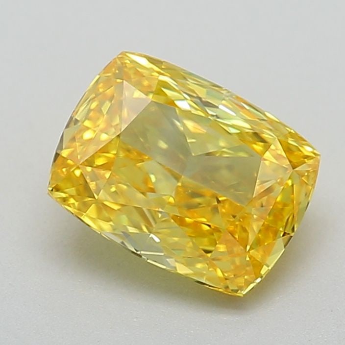 IGI Cushion Modified 1.01ct Fancy Vivid Yellow VVS1 - Loose Lab Diamond: IGI Cushion Modified 1.01ct Fancy Vivid Yellow VVS1 - Loose Lab Diamond Item Specifics: Source: This Is A Real Diamond Grown In A Lab Not Mined. Carat: 1.01 Cut: - Color: Fancy Vivid Yellow Clarity: V