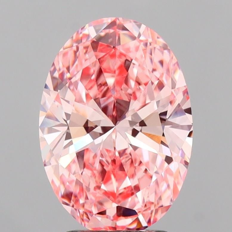IGI Oval 3.02ct Fancy Vivid Pink VVS2 - Loose Lab Diamond: IGI Oval 3.02ct Fancy Vivid Pink VVS2 - Loose Lab Diamond Item Specifics: Source: This Is A Real Diamond Grown In A Lab Not Mined. Carat: 3.02 Cut: - Color: Fancy Vivid Pink Clarity: VVS2 Polish: EX S