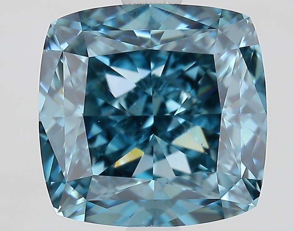 IGI Cushion Modified 3.52ct Fancy Vivid Blue VVS2 - Loose Lab Diamond: IGI Cushion Modified 3.52ct Fancy Vivid Blue VVS2 - Loose Lab Diamond Item Specifics: Source: This Is A Real Diamond Grown In A Lab Not Mined. Carat: 3.52 Cut: - Color: Fancy Vivid Blue Clarity: VVS2 
