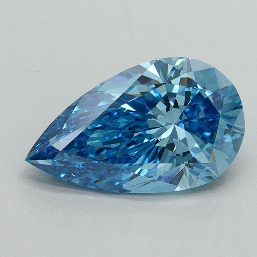IGI Pear 1.5ct Fancy Vivid Blue VVS2 - Loose Lab Diamond: IGI Pear 1.5ct Fancy Vivid Blue VVS2 - Loose Lab Diamond Item Specifics: Source: This Is A Real Diamond Grown In A Lab Not Mined. Carat: 1.5 Cut: - Color: Fancy Vivid Blue Clarity: VVS2 Polish: EX Sym