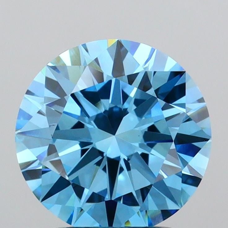 IGI Round 2.03ct Fancy Vivid Blue VVS2 - Loose Lab Diamond: IGI Round 2.03ct Fancy Vivid Blue VVS2 - Loose Lab Diamond Item Specifics: Source: This Is A Real Diamond Grown In A Lab Not Mined. Carat: 2.03 Cut: EX Color: Fancy Vivid Blue Clarity: VVS2 Polish: EX