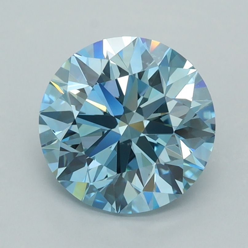 IGI Round 1.98ct Fancy Vivid Blue VVS2 - Loose Lab Diamond: IGI Round 1.98ct Fancy Vivid Blue VVS2 - Loose Lab Diamond Item Specifics: Source: This Is A Real Diamond Grown In A Lab Not Mined. Carat: 1.98 Cut: EX Color: Fancy Vivid Blue Clarity: VVS2 Polish: EX