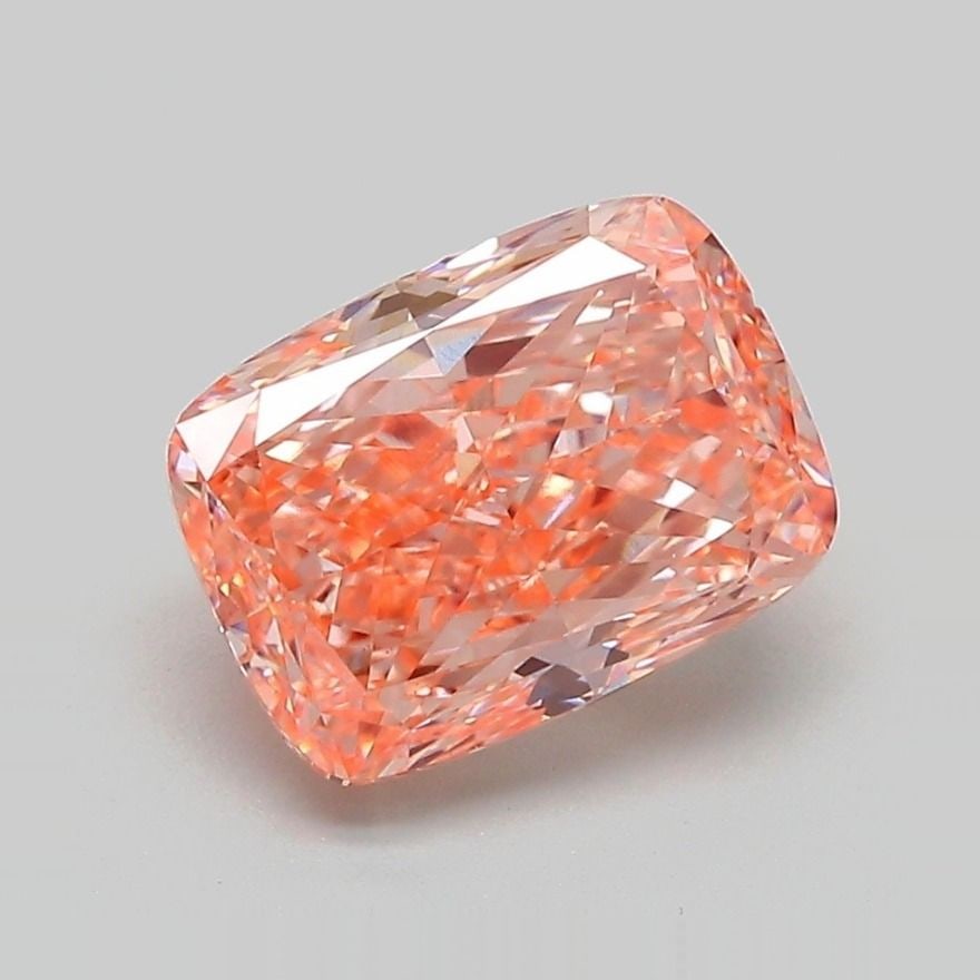 IGI Cushion Modified 2.77ct Fancy Vivid Orangey Pink VVS2 - Loose Lab Diamond: IGI Cushion Modified 2.77ct Fancy Vivid Orangey Pink VVS2 - Loose Lab Diamond Item Specifics: Source: This Is A Real Diamond Grown In A Lab Not Mined. Carat: 2.77 Cut: - Color: Fancy Vivid Orangey Pin