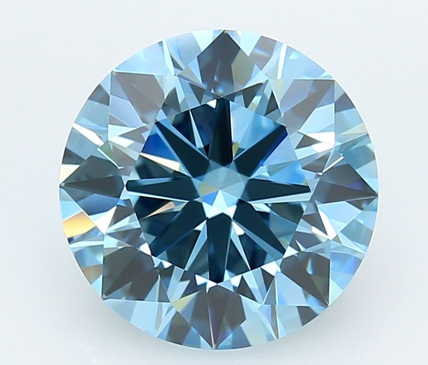 IGI Round 4.51ct Fancy Vivid Blue VVS2 - Ideal Loose Lab Diamond: IGI Round 4.51ct Fancy Vivid Blue VVS2 - Ideal Loose Lab Diamond Item Specifics: Source: This Is A Real Diamond Grown In A Lab Not Mined. Carat: 4.51 Cut: ID Color: Fancy Vivid Blue Clarity: VVS2 Poli
