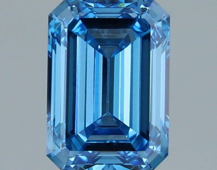 IGI Emerald 1.4ct Fancy Vivid Blue VVS2 - Loose Lab Diamond: IGI Emerald 1.4ct Fancy Vivid Blue VVS2 - Loose Lab Diamond Item Specifics: Source: This Is A Real Diamond Grown In A Lab Not Mined. Carat: 1.4 Cut: - Color: Fancy Vivid Blue Clarity: VVS2 Polish: EX 