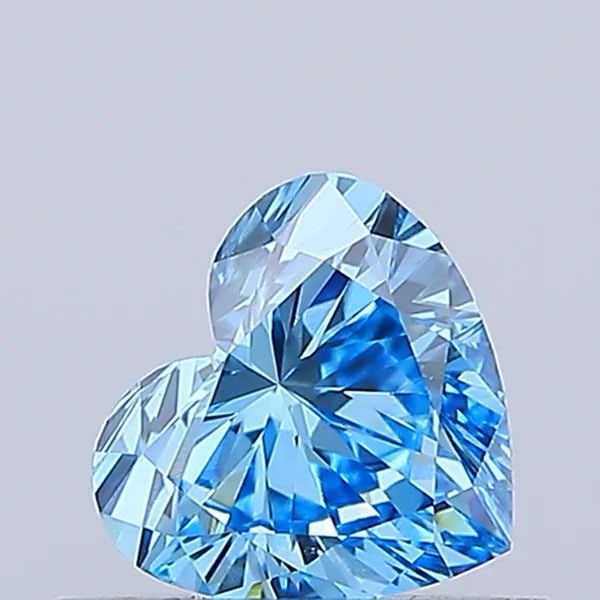 IGI Heart 0.71ct Fancy Vivid Blue VVS2 - Loose Lab Diamond: IGI Heart 0.71ct Fancy Vivid Blue VVS2 - Loose Lab Diamond Item Specifics: Source: This Is A Real Diamond Grown In A Lab Not Mined. Carat: 0.71 Cut: - Color: Fancy Vivid Blue Clarity: VVS2 Polish: VG