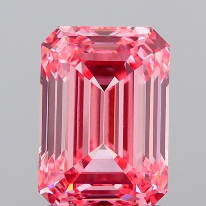 IGI Emerald 2.08ct Fancy Vivid Pink VVS2 - Loose Lab Diamond: IGI Emerald 2.08ct Fancy Vivid Pink VVS2 - Loose Lab Diamond Item Specifics: Source: This Is A Real Diamond Grown In A Lab Not Mined. Carat: 2.08 Cut: - Color: Fancy Vivid Pink Clarity: VVS2 Polish: E