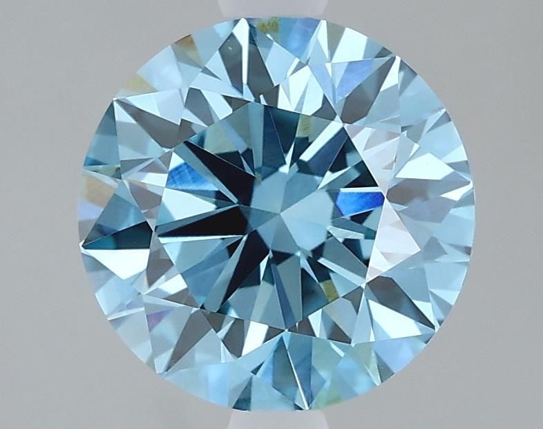 IGI Round 2.08ct Fancy Vivid Blue VVS2 - Ideal Loose Lab Diamond: IGI Round 2.08ct Fancy Vivid Blue VVS2 - Ideal Loose Lab Diamond Item Specifics: Source: This Is A Real Diamond Grown In A Lab Not Mined. Carat: 2.08 Cut: ID Color: Fancy Vivid Blue Clarity: VVS2 Poli