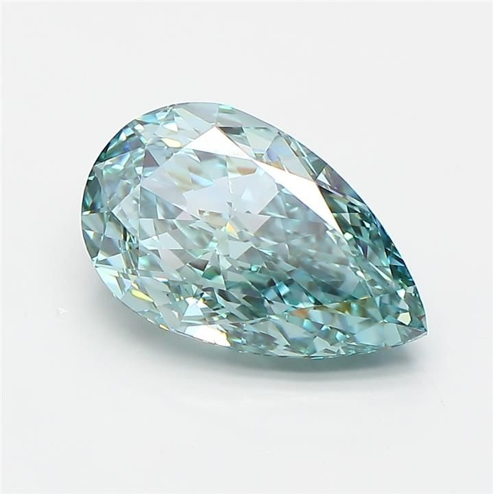 IGI Pear 3.16ct Fancy Vivid Green Blue VVS2 - Loose Lab Diamond: IGI Pear 3.16ct Fancy Vivid Green Blue VVS2 - Loose Lab Diamond Item Specifics: Source: This Is A Real Diamond Grown In A Lab Not Mined. Carat: 3.16 Cut: - Color: Fancy Vivid Green Blue Clarity: VVS2 