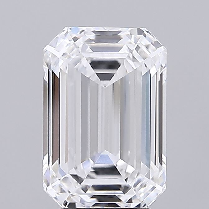 GIA Emerald 2.57ct E VVS2 - Loose Lab Diamond: GIA Emerald 2.57ct E VVS2 - Loose Lab Diamond Item Specifics: Source: This Is A Real Diamond Grown In A Lab Not Mined. Carat: 2.57 Cut: - Color: E Clarity: VVS2 Polish: EX Symmetry: EX Measurements: 9