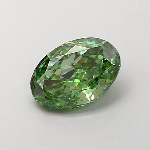 IGI Oval 1.07ct Fancy Vivid Green VVS2 - Loose Lab Diamond: IGI Oval 1.07ct Fancy Vivid Green VVS2 - Loose Lab Diamond Item Specifics: Source: This Is A Real Diamond Grown In A Lab Not Mined. Carat: 1.07 Cut: - Color: Fancy Vivid Green Clarity: VVS2 Polish: EX