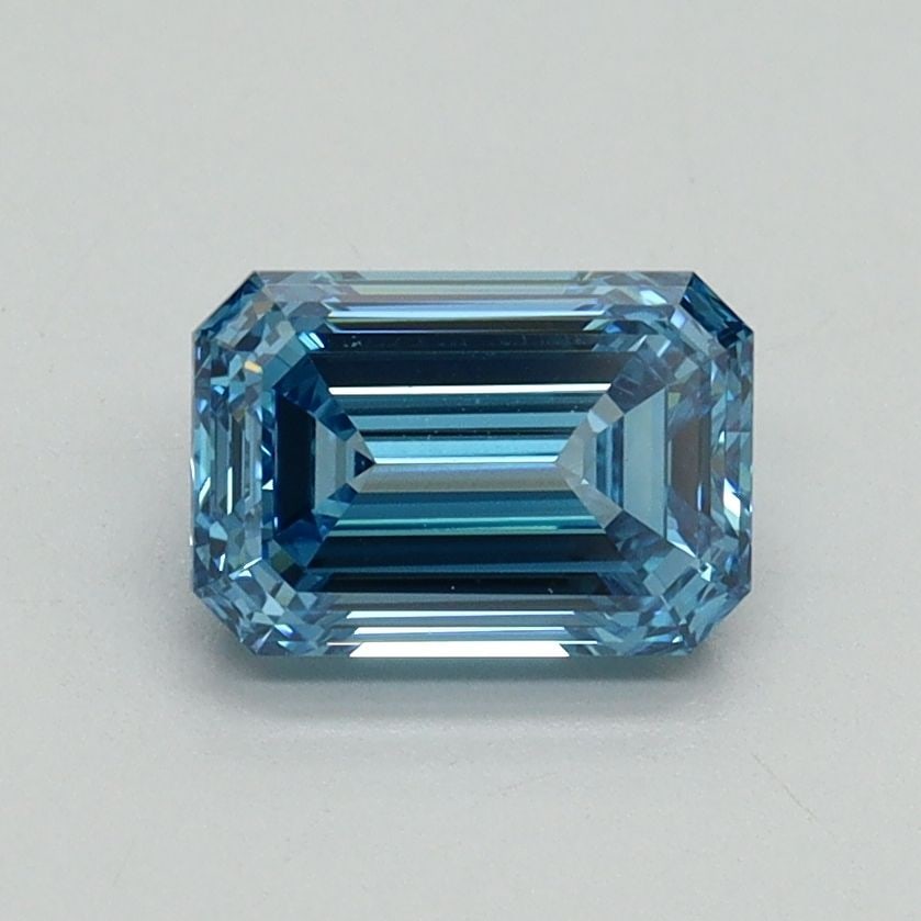 IGI Emerald 1.06ct Fancy Vivid Blue VVS2 - Loose Lab Diamond: IGI Emerald 1.06ct Fancy Vivid Blue VVS2 - Loose Lab Diamond Item Specifics: Source: This Is A Real Diamond Grown In A Lab Not Mined. Carat: 1.06 Cut: - Color: Fancy Vivid Blue Clarity: VVS2 Polish: E