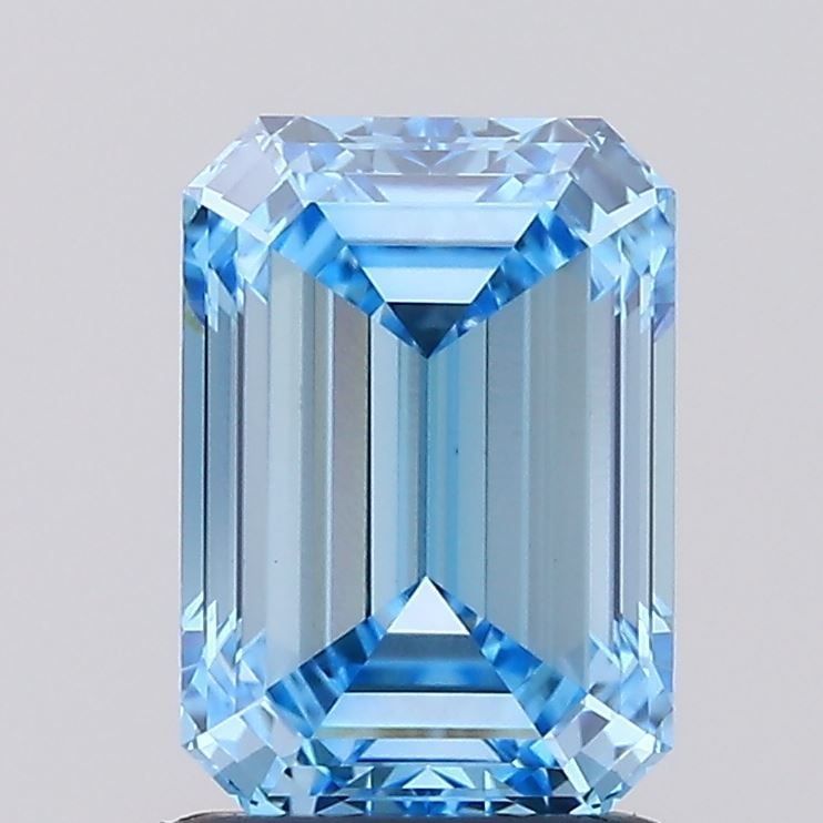 IGI Emerald 1.51ct Fancy Vivid Blue VVS2 - Loose Lab Diamond: IGI Emerald 1.51ct Fancy Vivid Blue VVS2 - Loose Lab Diamond Item Specifics: Source: This Is A Real Diamond Grown In A Lab Not Mined. Carat: 1.51 Cut: - Color: Fancy Vivid Blue Clarity: VVS2 Polish: E